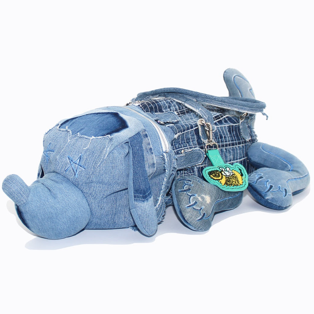 UPCYCLED DENIM PUP DUFFLE