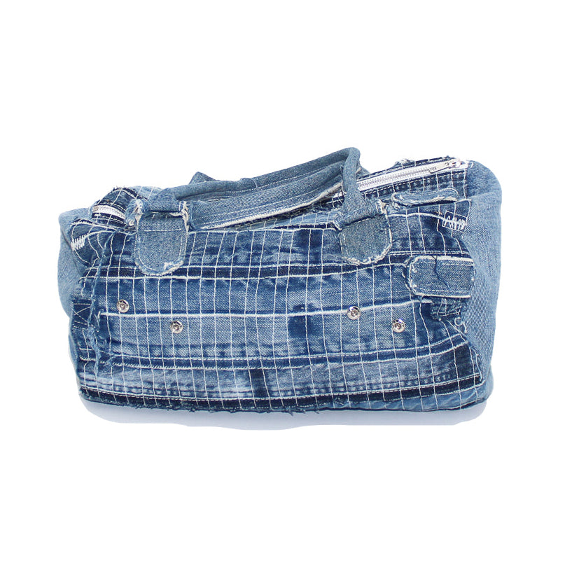 UPCYCLED DENIM PUP DUFFLE